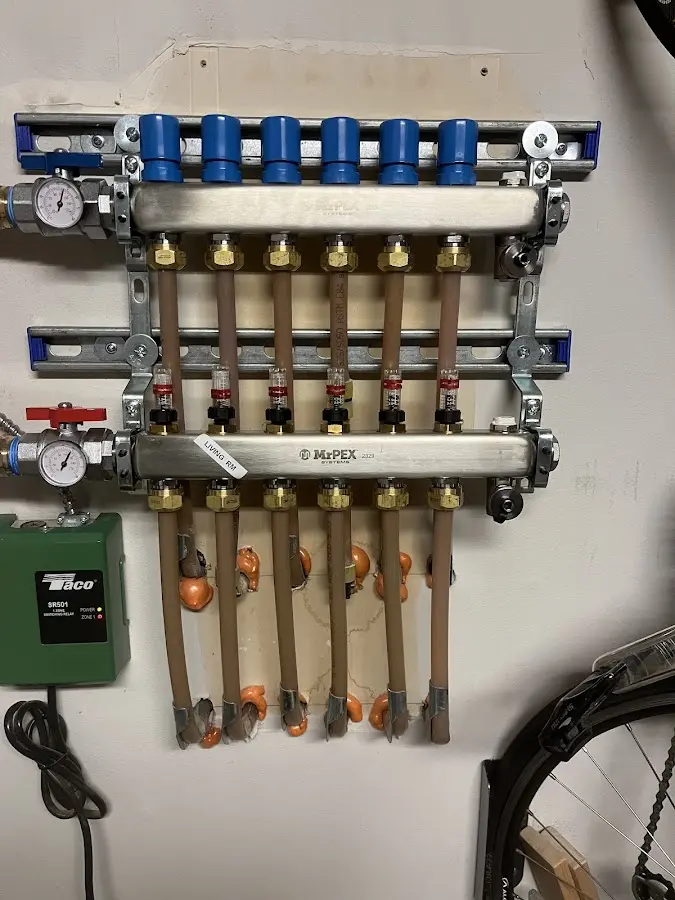 Plumber performing Gas Leak Detection at a residential property in Fayetteville